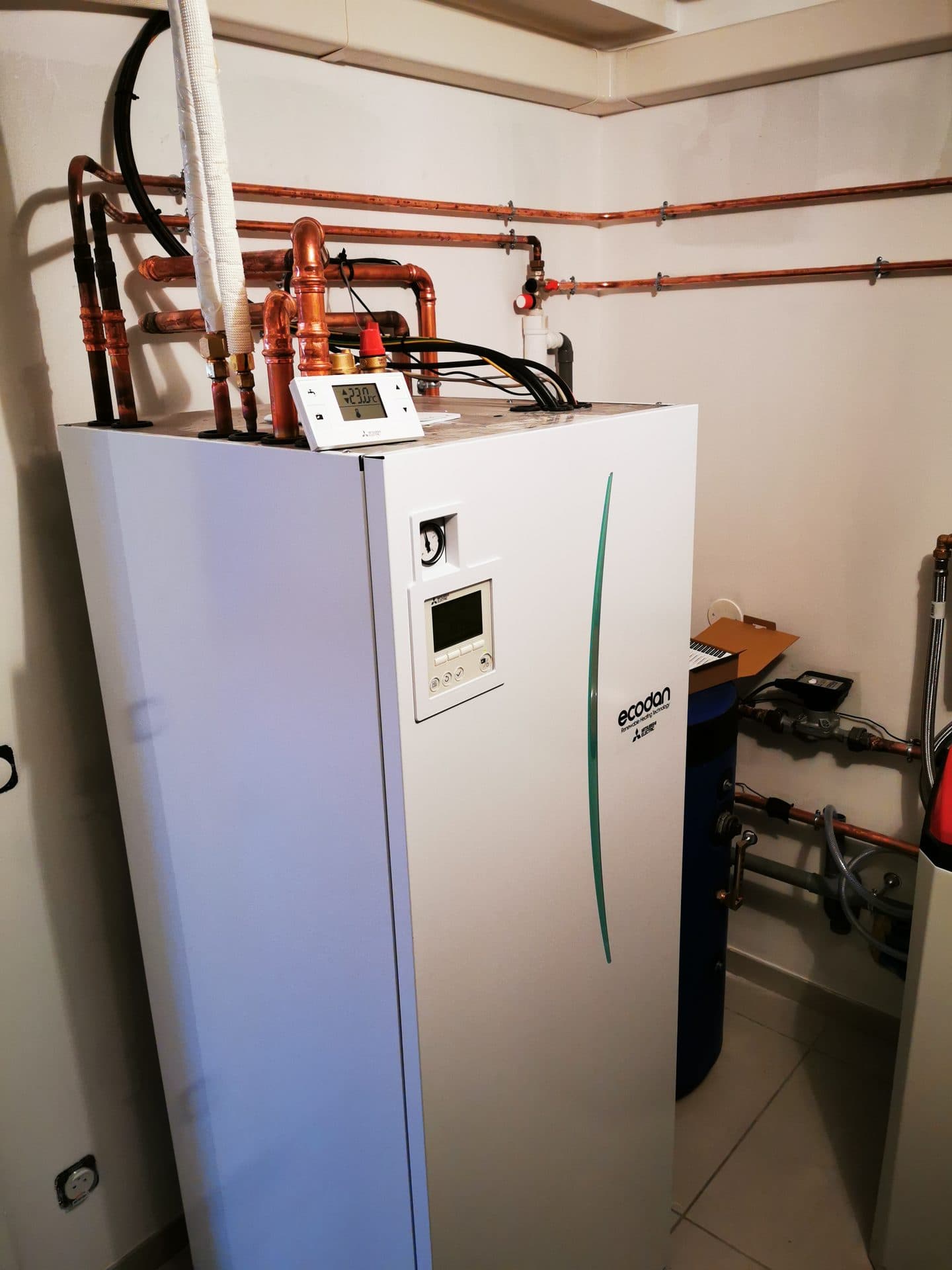 Module Mitsubishi Ecodan installé par Air Eco Clim, RGE QualiPAC